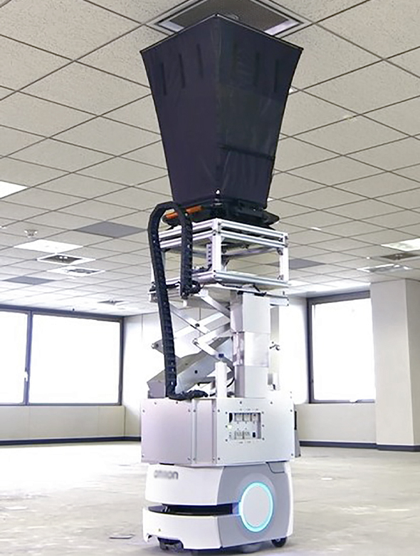 Air-flow measurement by an automated robot